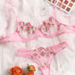 BRIELLA- 2 PIECE Embroidery Bra SET