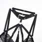 PICOLEA - 3 PIECE Transparent Black Lace Bustier SET