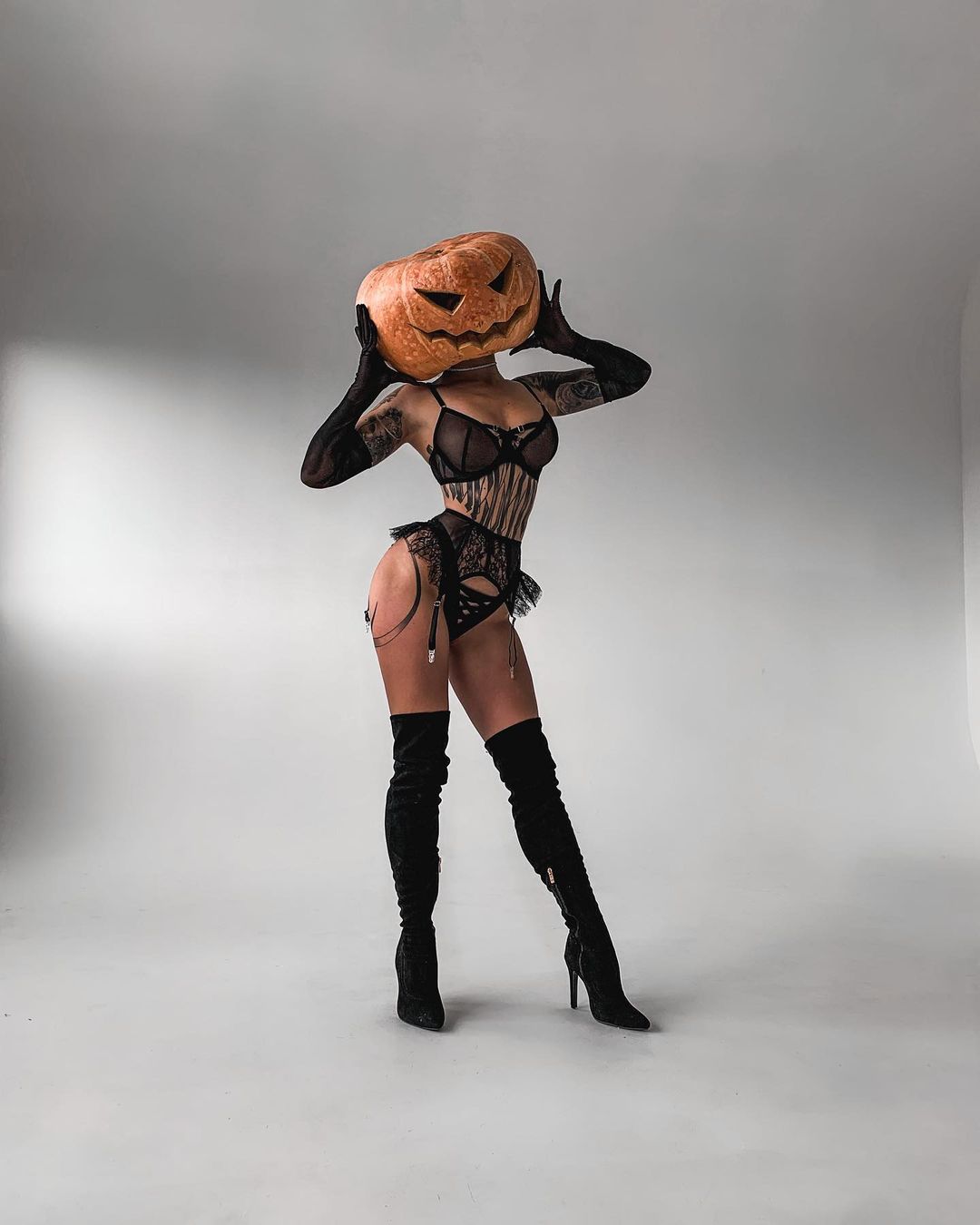 APLERA - See Through Ruffle Garter Halloween Costume