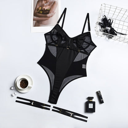 LORELI - ONE PIECE BODYSUIT & GARTER